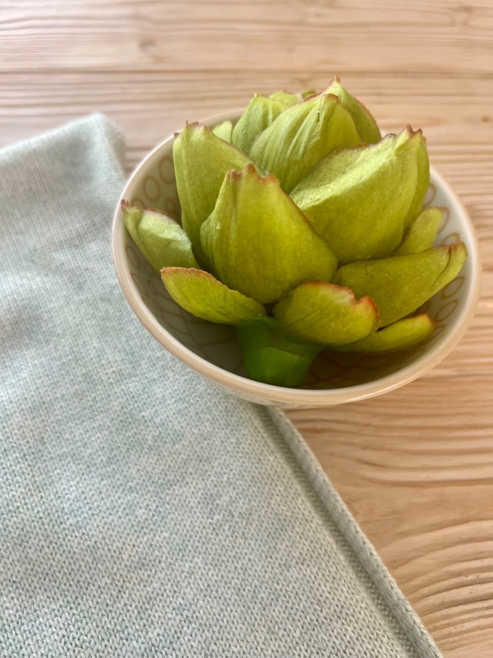 Eric Bompard Cashmere Silk Sage Green Scarf - Picture 5 of 8